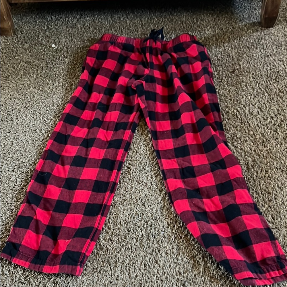 Old Navy Red and Black Buffalo Check Pajama Pants